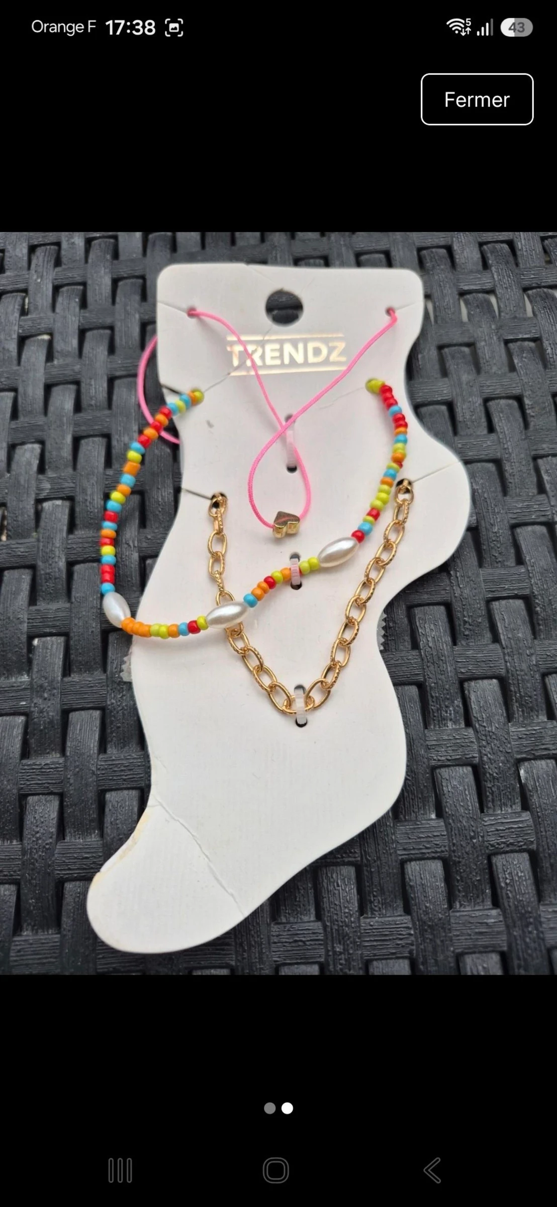 Pulseira de tornozelo feminina – photo 2